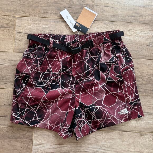 NWT TNF North Face Men's Class V Pathfinder Belted Shorts 7" Inseam Geode Red M - Picture 4 of 9